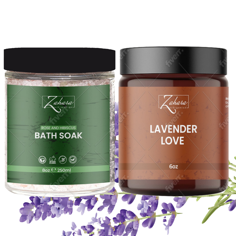 Rose & Hibiscus Bath Soak with Lavender Love